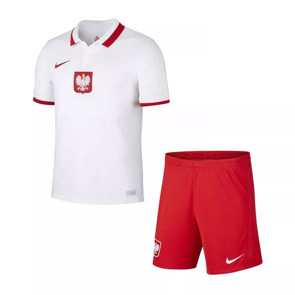 Camiseta Polonia 1ª Kit Niño 2021 Blanco